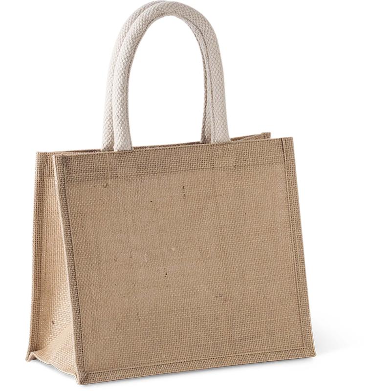 Saco de compras em juta modelo médio - natural Kimood®