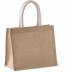 Bolsa de compras de yute modelo mediano - natural Kimood®