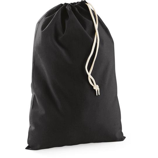 Black drawstring bag L