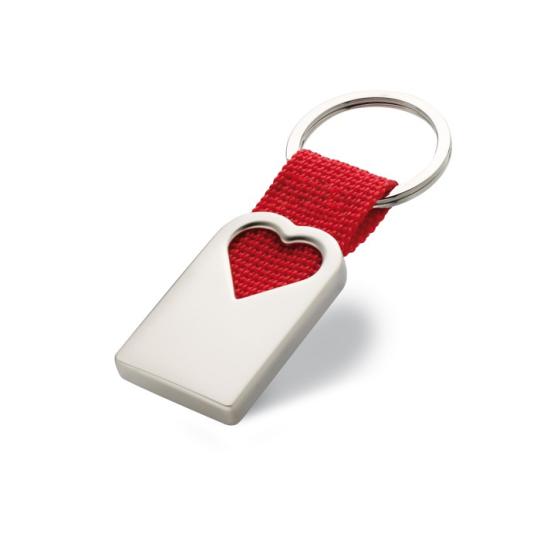 Heart-shaped keyring