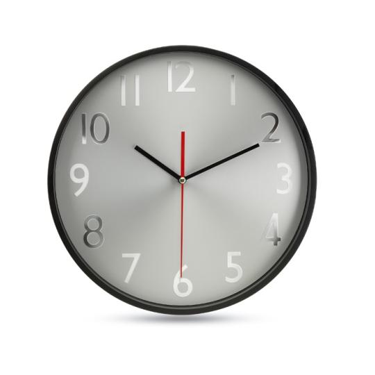 Silver dial wall clock
