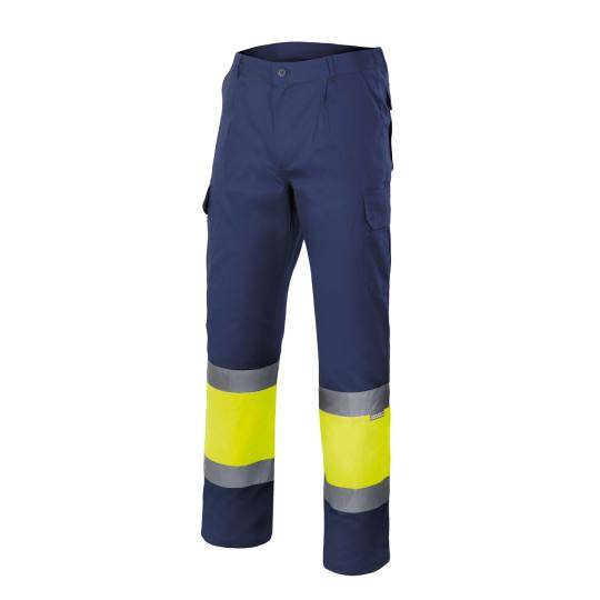 Pantalones forrados bicolor...