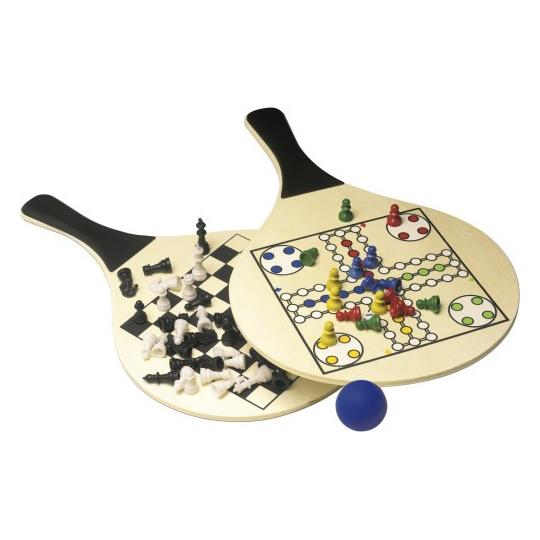 Jogo de raquetes de praia