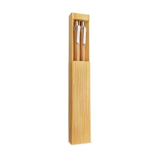Set Esferográfica e Lapiseira em Bambu "Elastic"