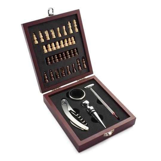 Conjunto de vino con caja...