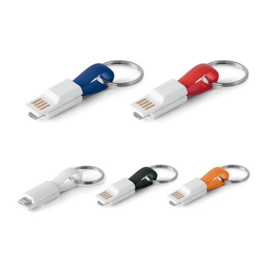 Cabo USB com conetor 2 em 1