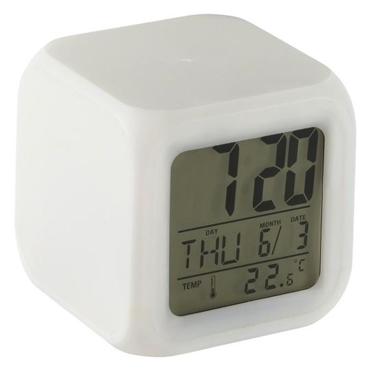 Despertador em forma de cubo