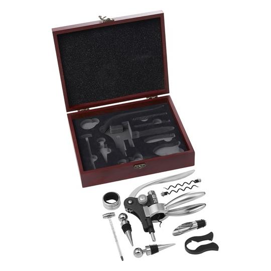 Conjunto de 9 peças para vinho