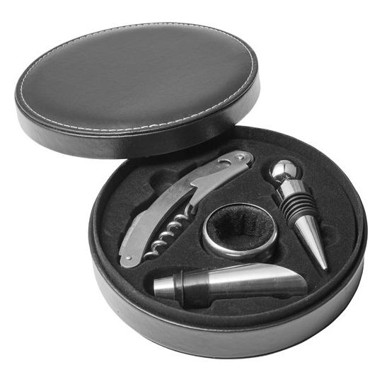 Conjunto de quatro peças para vinho