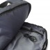 Mochila em PVC com bolso de trás antirroubo.