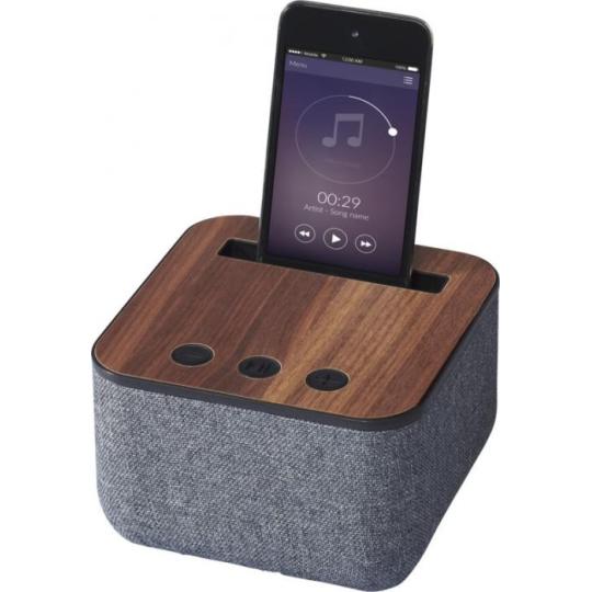 Altifalante de madeira e tecido Bluetooth® "Shae"