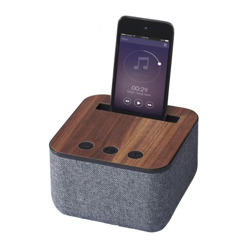 Altifalante de madeira e tecido Bluetooth® "Shae"