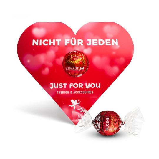 Chocolate Lindt Lindor em caixa publicitária
