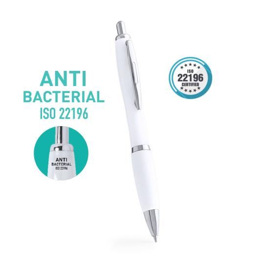 Esferográfica Anti-bacteriana Flom