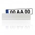 Support pour plaques d'immatriculation Basplate Blanche