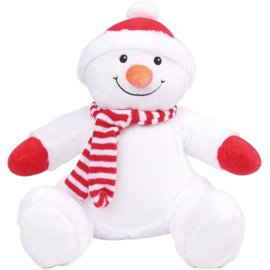 Boneco de neve de peluche com fecho