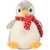 Pinguim de peluche com fecho