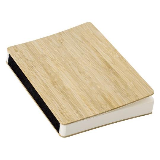 Caderno de capa de bambu
