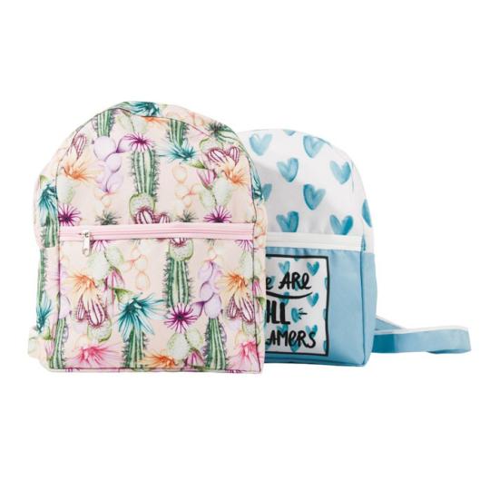 Mochila pequena em poliéster