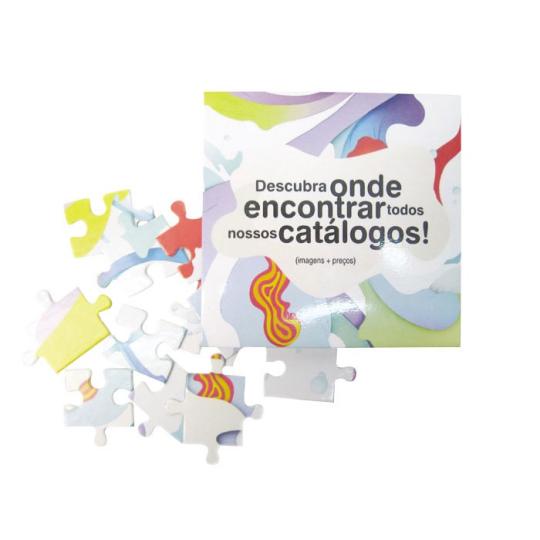 Puzzle A5 de 12 peças com embalagem
