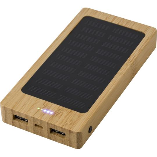 Powerbank solar de bambu