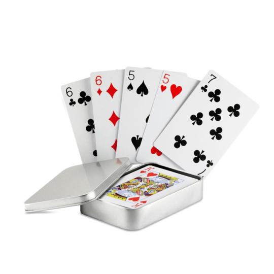 Juego de cartas caja metal...
