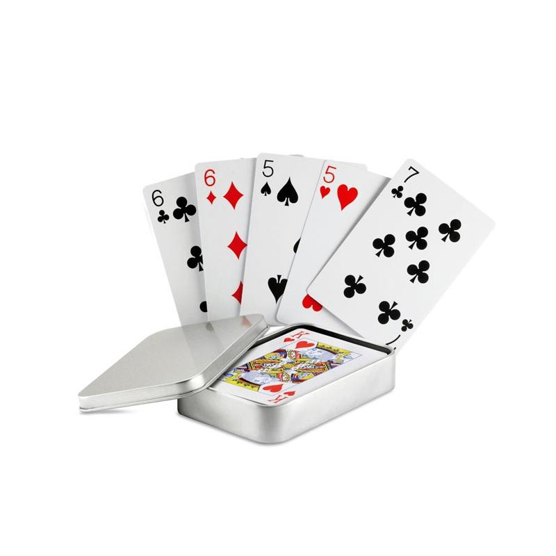 Juego de cartas caja metal Amigo