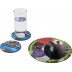 Conjunto de tapete para rato e base para copos Q-Mat®
