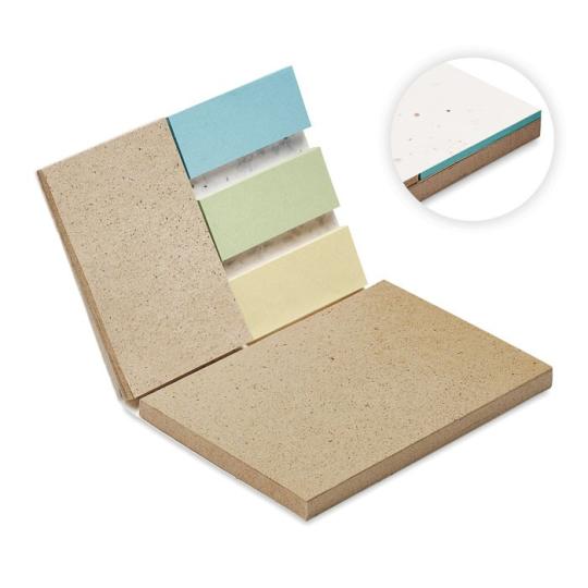 Post-it em papel de sementes