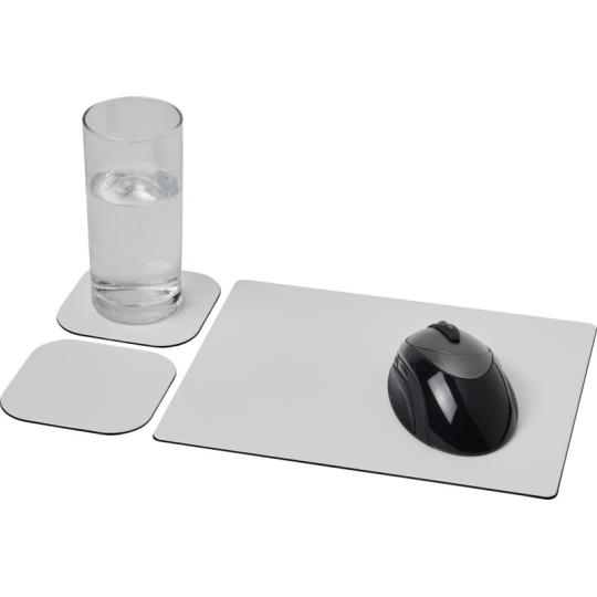 Conjunto de tapete para rato e base para copos Brite-Mat® 3