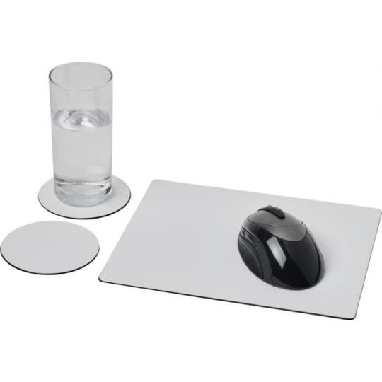 Conjunto de tapete para rato e base para copos "Brite-Mat®" 2