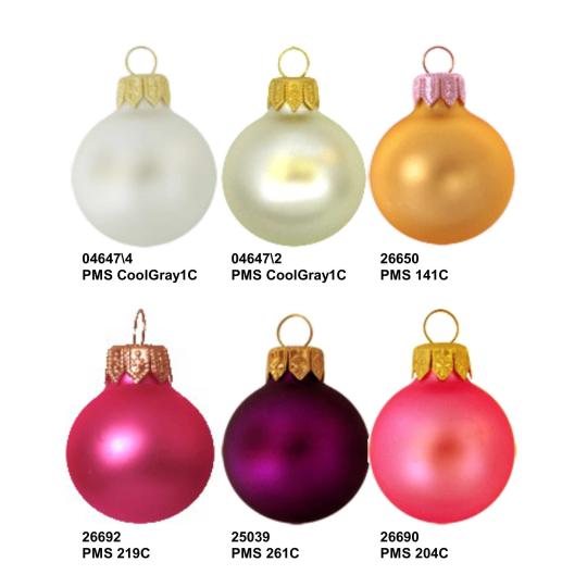 Bolas de Natal cor efeito Mate