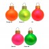 Bolas de natal cores fluorescentes