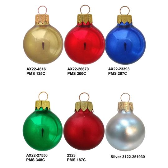 Bolas de natal efeito metálico