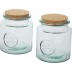 Conjunto de 2 peças com recipientes de vidro reciclado de 1500 ml Aire