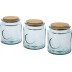 Conjunto de 3 peças de frascos de vidro reciclado de 800 ml Aire