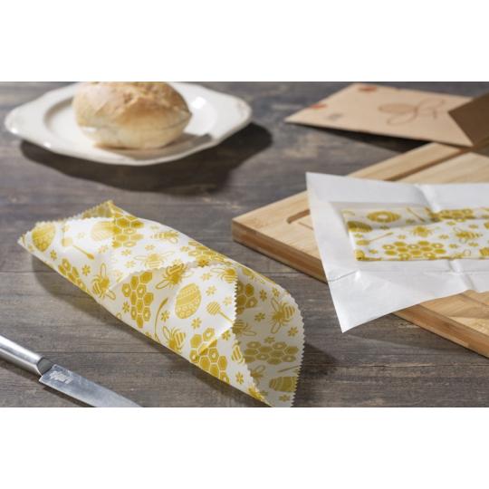 Conjunto de folhas para embalar comida em cera de abelha BEES