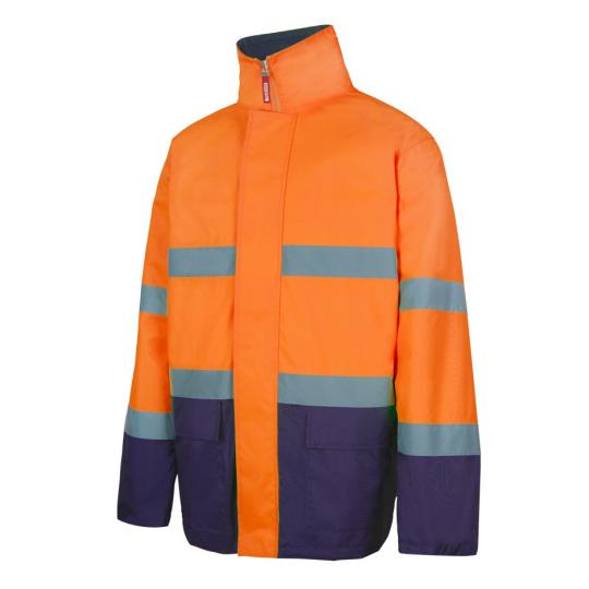 Parka bicolor alta visibilidade