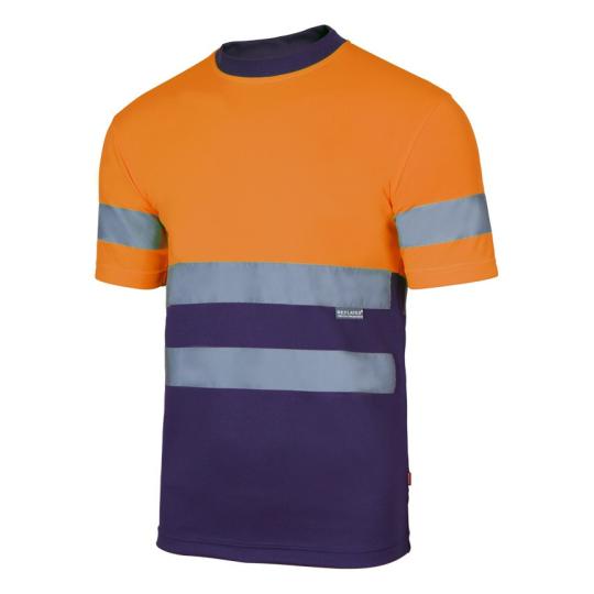 T-shirt técnica bicolor de alta visibilidade