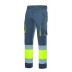 Pantalones elásticos bicolor multibolsillos de alta visibilidad