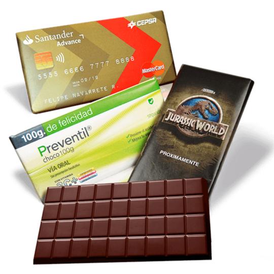 Barra de chocolate de 100g