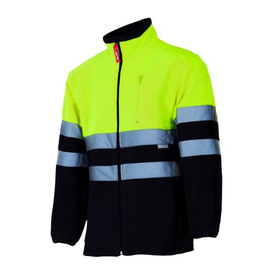 Chaqueta polar bicolor alta...
