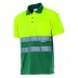 Polo bicolor alta visibilidad de manga corta