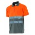 Polo bicolor alta visibilidad de manga corta