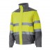 Bicolour high visibility padded jacket
