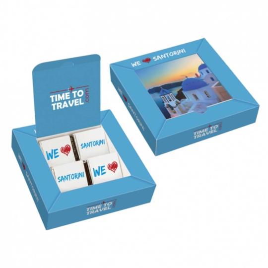 Mini box com chocolates personalizada