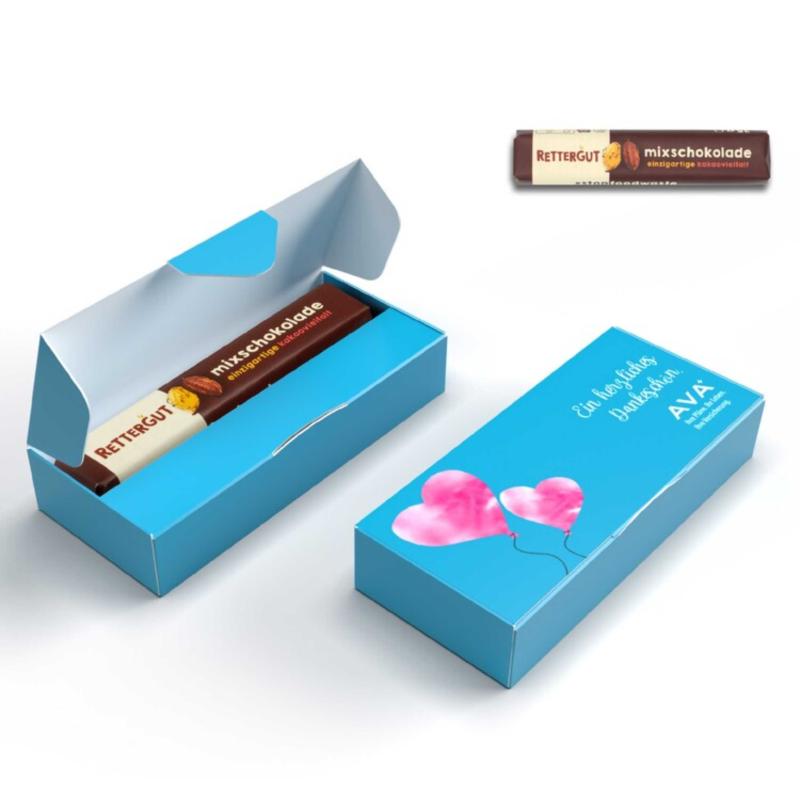 Barra de Chocolate Mista Rettergut em Caixa Personalizada