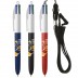 BIC® Esferográfica 4 Colours Soft com Lanyard