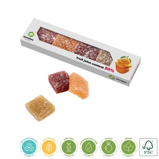 Geleia de fruta em caixa