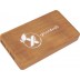 Powerbank de carregamento de 5000 mAh sem fio de madeira com logótipo luminoso P38 SCX.design®
